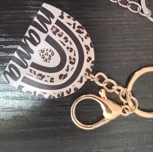 Wooden mama keychain